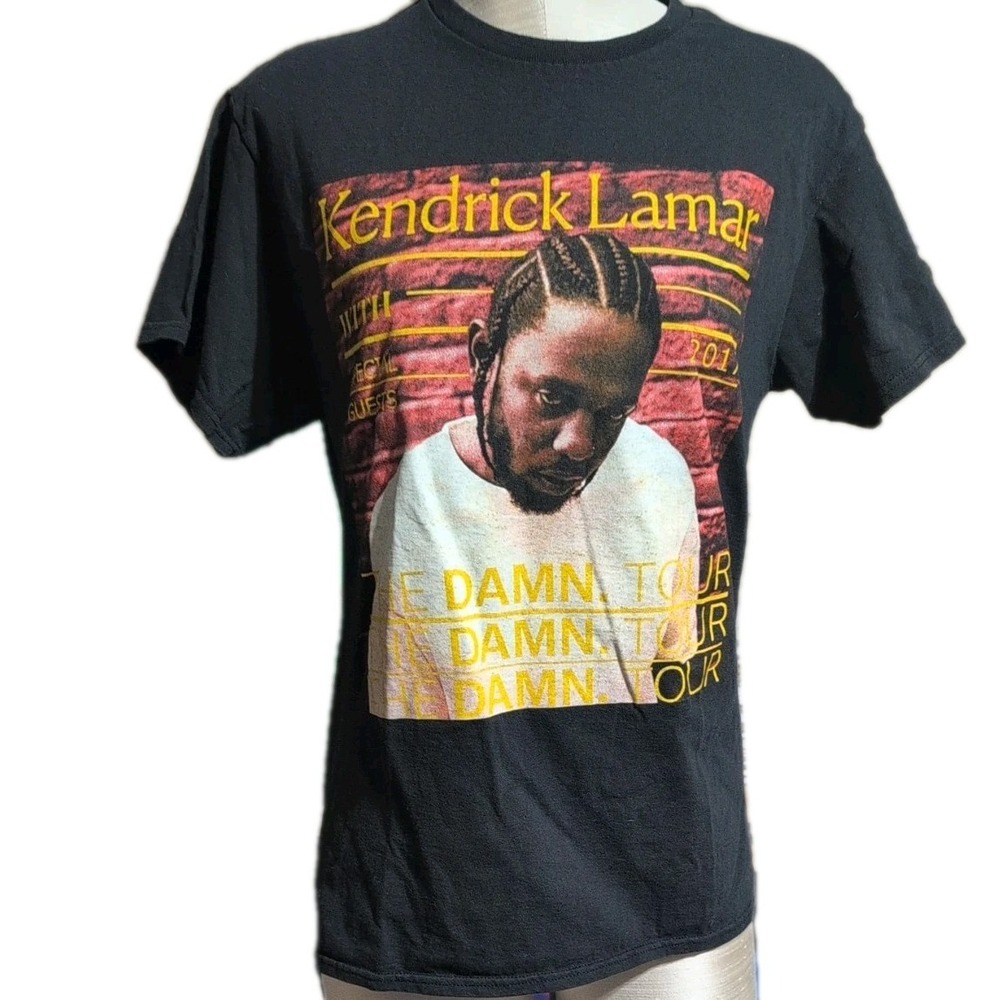 Kendrick Lamar Damn Concert Tour 2017 Rap Shirt Hip Hop T-Shirt Men Size M
